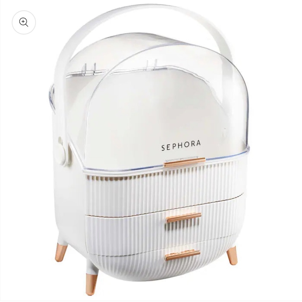 Sephora Collection White and Gold Cosmetic Storage organiser